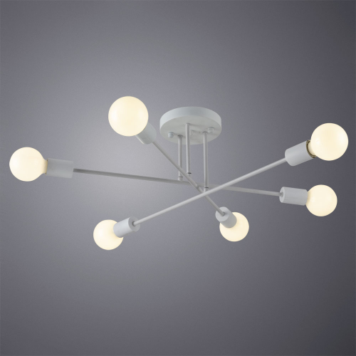 Потолочная люстра Arte Lamp Alastor A5435PL-6WH изображение в интернет-магазине Cramer Light фото 4