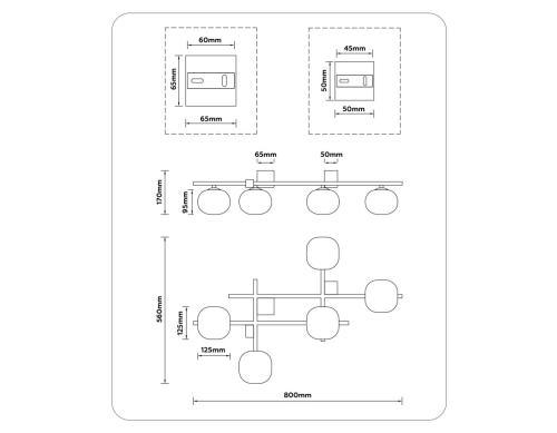 Потолочная люстра Ambrella Light High Light Modern LH51015 изображение в интернет-магазине Cramer Light фото 8