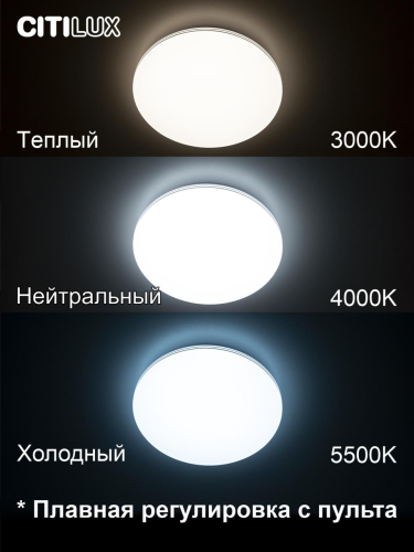 Потолочная светодиодная люстра Citilux Симпла CL714330G изображение в интернет-магазине Cramer Light фото 4