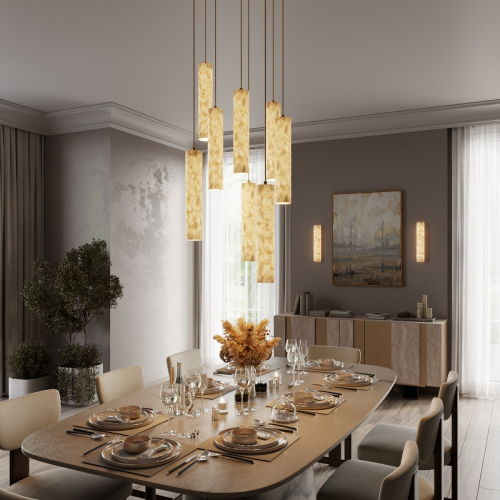 Подвесной светильник Odeon Light Ecodesign Seashell 7199/8L изображение в интернет-магазине Cramer Light фото 6