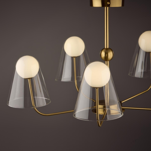 Люстра на штанге Freya Doublety FR5382PL-05BS изображение в интернет-магазине Cramer Light фото 3