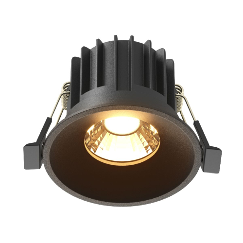 Встраиваемый светильник Maytoni Round DL058-12W2.7K-B изображение в интернет-магазине Cramer Light