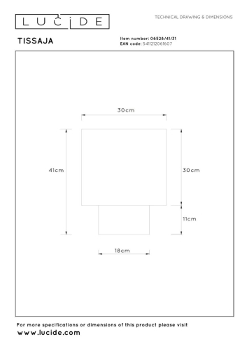 Настольная лампа Lucide Tissaja 06528/41/31 изображение в интернет-магазине Cramer Light фото 4