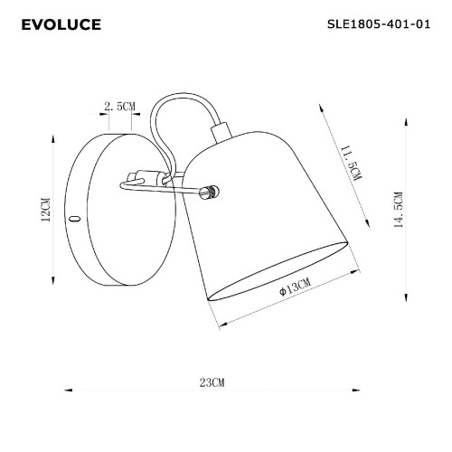 Бра Evoluce Blank SLE1805-401-01 дополнительное фото фото 3