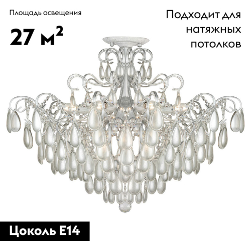 Потолочная люстра AM Group MONICA PL9 SILVER изображение в интернет-магазине Cramer Light фото 2