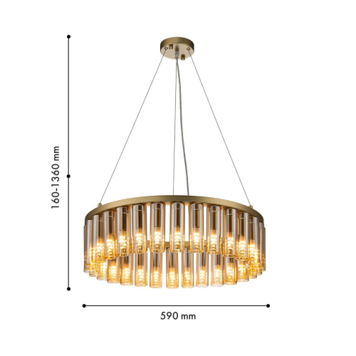 Подвесная люстра Favourite Slang 4503-30P изображение в интернет-магазине Cramer Light фото 3