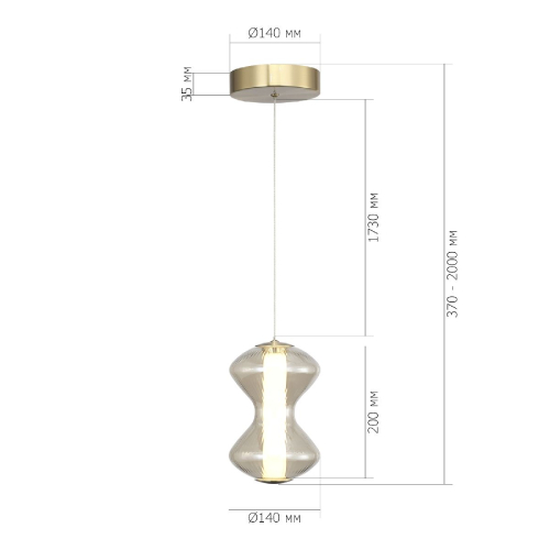 Подвесной светильник ST Luce Spine SL6136.203.01 изображение в интернет-магазине Cramer Light фото 4