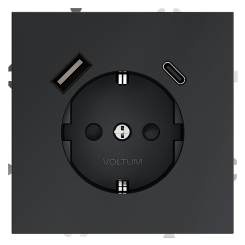 Розетка с USB, A+C Voltum S70 VLS040507 дополнительное фото