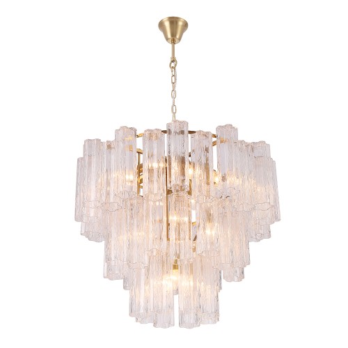 Подвесная люстра Crystal Lux ROSE SP15 BRASS изображение в интернет-магазине Cramer Light фото 2