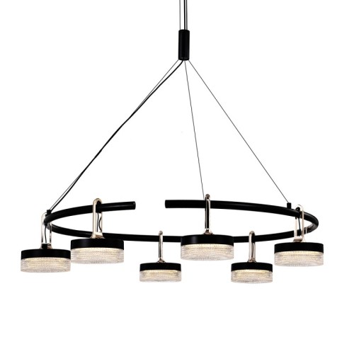 Подвесная люстра Delight Collection P0855-6C black изображение в интернет-магазине Cramer Light