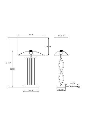 Настольная лампа Arte Lamp Veil A5061LT-1PB изображение в интернет-магазине Cramer Light фото 4