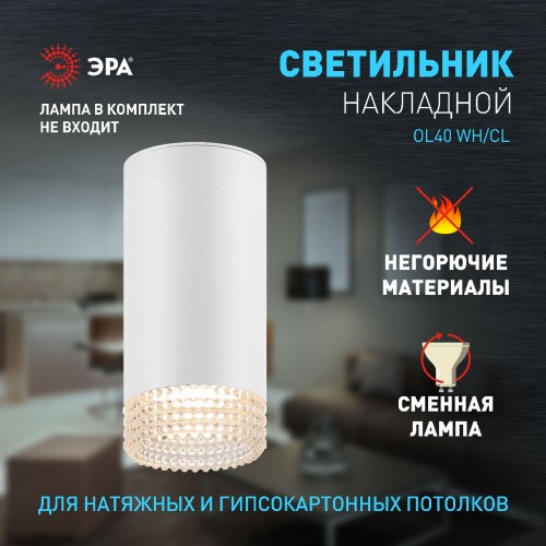 Накладной светильник Эра OL40 WH/CL Б0058477 изображение в интернет-магазине Cramer Light фото 8