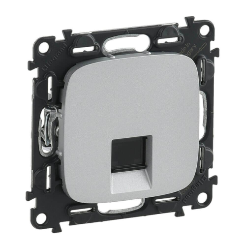 Информационная розетка RJ45 Legrand Valena Allure алюминий 753940 дополнительное фото