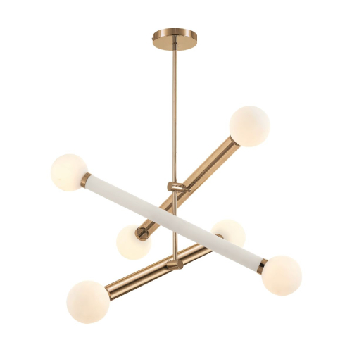 Люстра на штанге Freya Cross FR5381PL-06G изображение в интернет-магазине Cramer Light