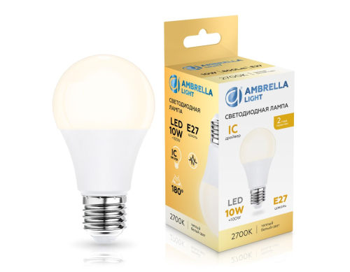 Светодиодная лампа Ambrella Light Bulbing E27 10W 2700K 601003 изображение в интернет-магазине Cramer Light фото 3