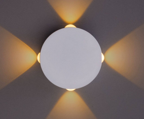 Настенный светодиодный светильник Arte Lamp Tamburello A1525AP-1WH изображение в интернет-магазине Cramer Light фото 3