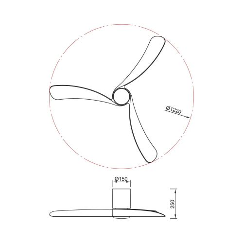 Люстра-вентилятор Mantra Nemo 9048 изображение в интернет-магазине Cramer Light фото 5