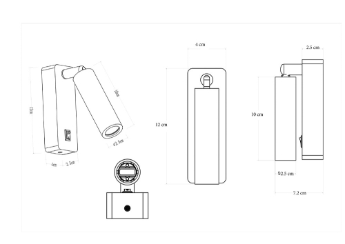Спот Arte Lamp Spot A1224AP-1BK изображение в интернет-магазине Cramer Light фото 3