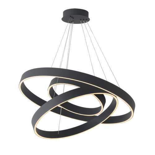 Подвесная люстра Crystal Lux TRON SP158W LED BLACK изображение в интернет-магазине Cramer Light фото 2