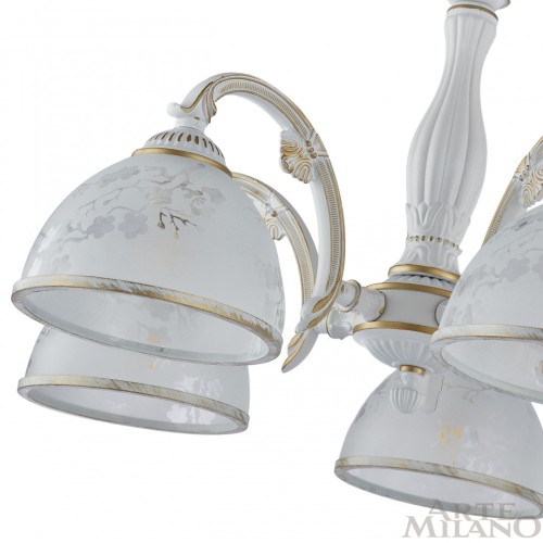 Подвесная люстра Arte Milano 349737/5 WT+G изображение в интернет-магазине Cramer Light фото 5