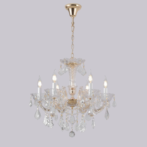 Подвесная люстра Crystal Lux CRISTELLE SP6 GOLD изображение в интернет-магазине Cramer Light фото 9