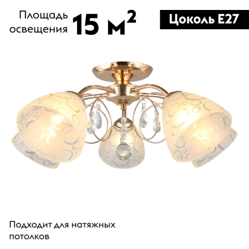 Потолочная люстра Omnilux Caldiero OML-29007-05 изображение в интернет-магазине Cramer Light фото 2