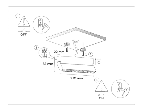 Настенно-потолочный светильник Ambrella Light Move TA1825 изображение в интернет-магазине Cramer Light фото 8