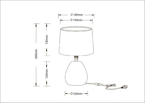 Настольная лампа Arte Lamp Wurren A5016LT-1WH изображение в интернет-магазине Cramer Light фото 5