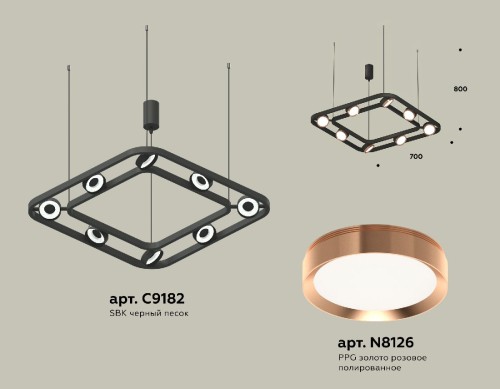 Подвесная люстра Ambrella Light Traditional (C9182, N8126) XB9182103 изображение в интернет-магазине Cramer Light фото 2