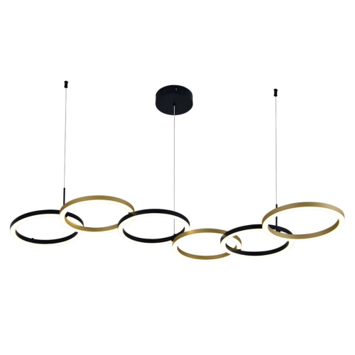 Подвесной светильник Indigo Anello 14034/A/6P Black изображение в интернет-магазине Cramer Light