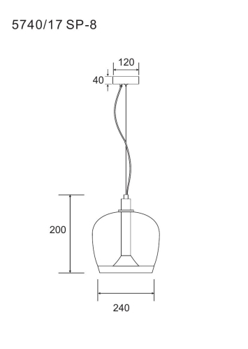 Подвесной светильник Divinare Sonata 5740/17 SP-8 изображение в интернет-магазине Cramer Light фото 2