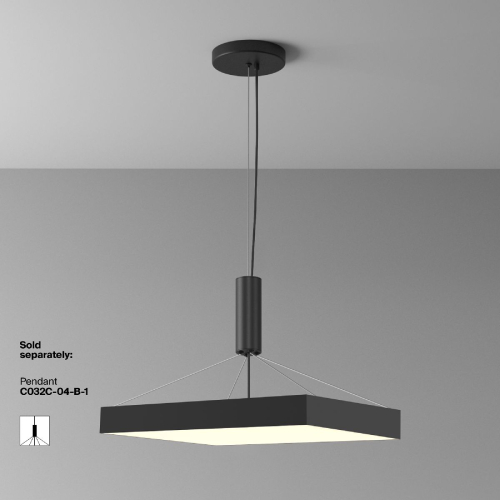 Потолочный светильник Maytoni Zon C032CL-90W3K-SQ-B изображение в интернет-магазине Cramer Light фото 10