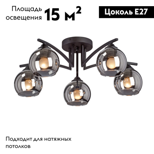 Потолочная люстра Vitaluce V4285-1/5PL изображение в интернет-магазине Cramer Light фото 2