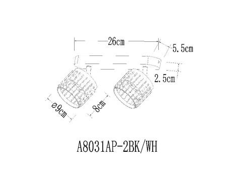 Спот Arte Lamp Atria A8031PL-2BK изображение в интернет-магазине Cramer Light фото 2