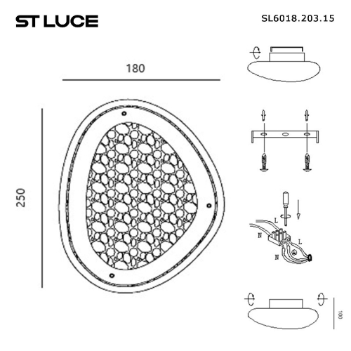 Настенный светильник ST Luce Enigma SL6018.203.15 изображение в интернет-магазине Cramer Light фото 4