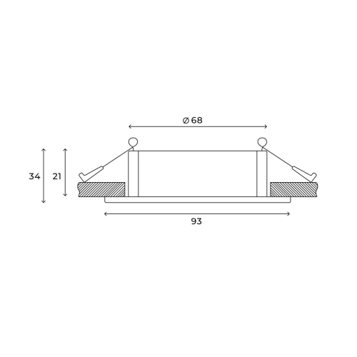 Встраиваемый светильник Hesby Lighting Bodo HSBL_0106 изображение в интернет-магазине Cramer Light фото 4