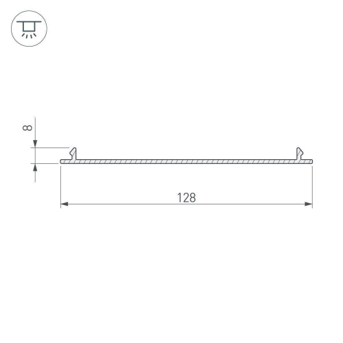 Экран Arlight TOP-LINIA140-С-2000 ANOD 016985 изображение в интернет-магазине Cramer Light фото 2