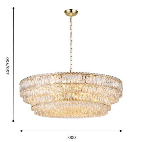 Подвесная люстра Favourite Adamas 4781-24P изображение в интернет-магазине Cramer Light фото 5
