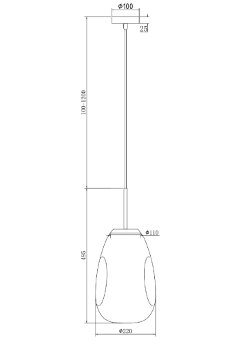 Подвесной светильник Maytoni Mabell P013PL-01G изображение в интернет-магазине Cramer Light фото 3