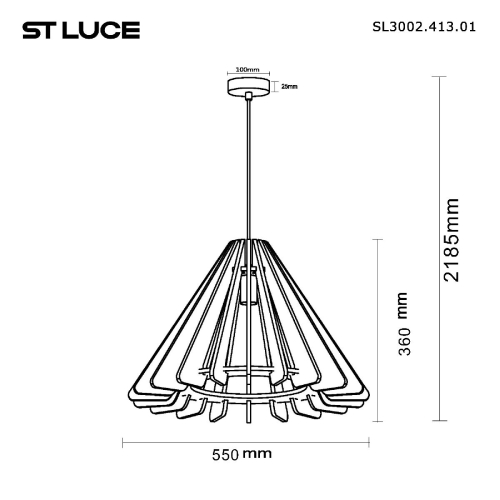 Подвесной светильник ST Luce Sentito SL3002.413.01 изображение в интернет-магазине Cramer Light фото 5