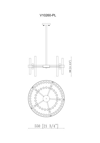 Люстра на штанге Moderli Crumbly V10260-PL изображение в интернет-магазине Cramer Light фото 5