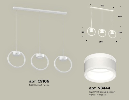 Подвесной светильник Ambrella Light Traditional (C9106, N8444) XB9106153 изображение в интернет-магазине Cramer Light фото 2