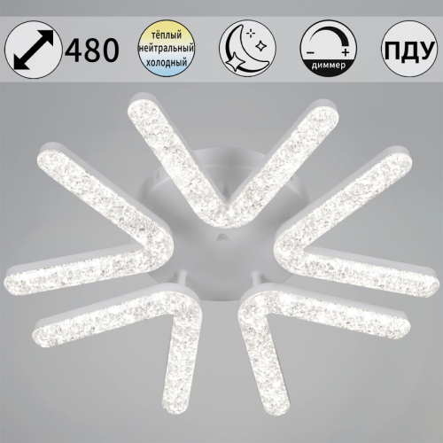 Потолочная люстра Reluce 72190-0.3-05 WH изображение в интернет-магазине Cramer Light