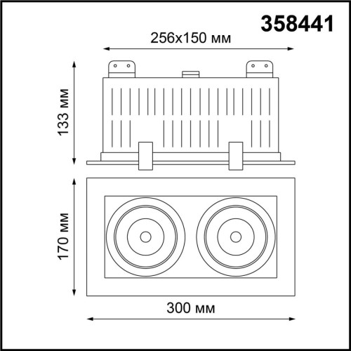 Светильник встраиваемый карданный NOVOTECH GESSO 358441 изображение в интернет-магазине Cramer Light фото 3