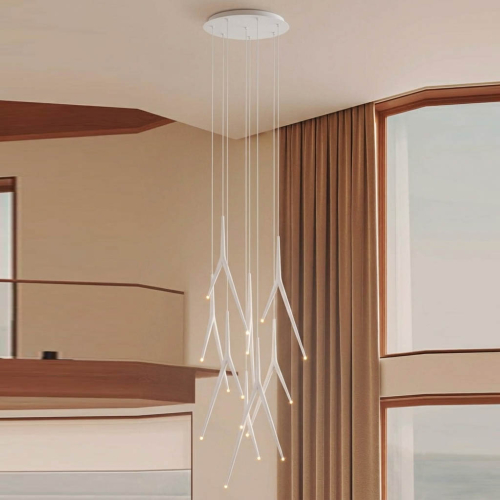 Подвесная люстра Mantra Arrecife 9366+9211 (8L) изображение в интернет-магазине Cramer Light