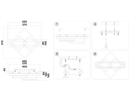 Потолочная люстра Ambrella Light Acrylica Disk FA8533 изображение в интернет-магазине Cramer Light фото 9