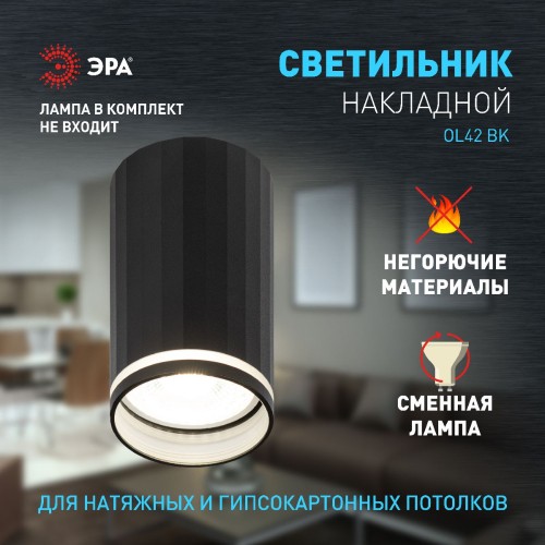 Накладной светильник Эра OL42 BK Б0058488 изображение в интернет-магазине Cramer Light фото 8