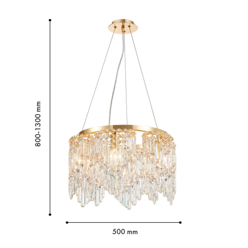Подвесная люстра Favourite Diadem 4724-6P изображение в интернет-магазине Cramer Light фото 3