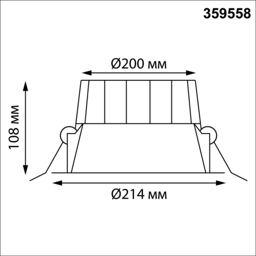 Встраиваемый светильник Novotech Wir Clara 359558 изображение в интернет-магазине Cramer Light фото 2