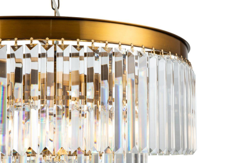 Подвесная люстра iLamp Triumph 7383/8P Brass изображение в интернет-магазине Cramer Light фото 3